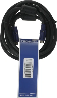 Кабель-удлинитель видео Premier 5-960EXT VGA (m)/VGA (f) 3м. феррит.кольца черный (5-960EXT 3.0) - купить недорого с доставкой в интернет-магазине