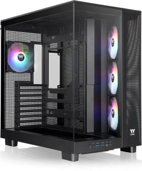 Корпус Thermaltake View 380 XL TG ARGB черный без БП E-ATX 2x120mm 2xUSB3.0 audio bott PSU - купить недорого с доставкой в интернет-магазине