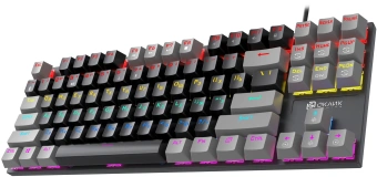 Клавиатура Оклик K600X механическая черный/серый USB Multimedia for gamer LED - купить недорого с доставкой в интернет-магазине