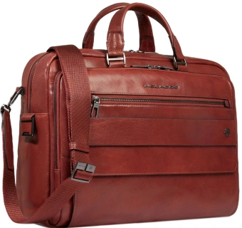 Деловая сумка мужская Piquadro Solm CA7025S141/CU с отделением для ноутбука 14" табачная натур.кожа - купить недорого с доставкой в интернет-магазине