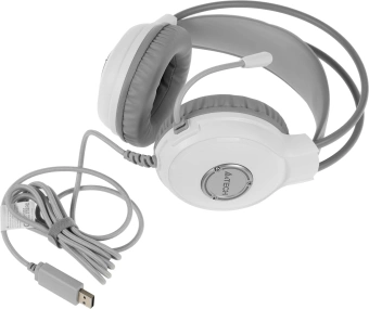Наушники с микрофоном A4Tech Fstyler FH300U белый 2м мониторные USB оголовье (FH300U WHITE) - купить недорого с доставкой в интернет-магазине
