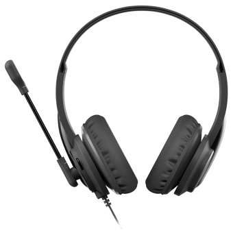 Наушники с микрофоном A4Tech HS-10 черный 2м накладные оголовье - купить недорого с доставкой в интернет-магазине