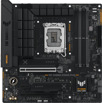 Материнская плата Asus TUF GAMING B760M-PLUS Soc-1700 Intel B760 4xDDR5 mATX AC`97 8ch(7.1) 2.5Gg RAID+HDMI+DP - купить недорого с доставкой в интернет-магазине