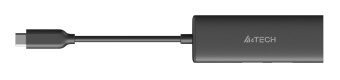 Разветвитель USB-C A4Tech DST-40C 2порт. серый - купить недорого с доставкой в интернет-магазине