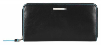 Кошелек женский Piquadro Blue Square PD3229B2R/N черный натур.кожа - купить недорого с доставкой в интернет-магазине