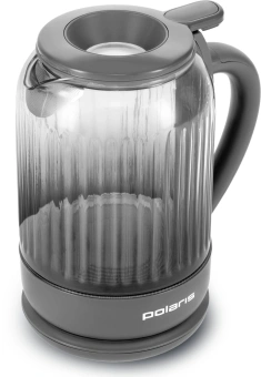 Чайник электрический Polaris PWK 0701CGL 1.5л. 2200Вт графит корпус: стекло/пластик - купить недорого с доставкой в интернет-магазине