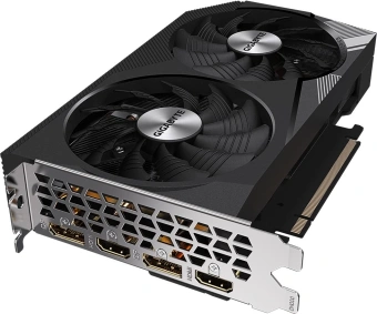 Видеокарта Gigabyte PCI-E 4.0 GV-N3060WF2OC-12GD 2.0 NVIDIA GeForce RTX 3060 12Gb 192bit GDDR6 1792/15000 HDMIx2 DPx2 HDCP Ret - купить недорого с доставкой в интернет-магазине