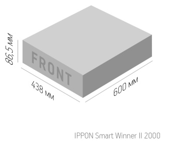 Источник бесперебойного питания Ippon Smart Winner II 2000 1800Вт 2000ВА черный - купить недорого с доставкой в интернет-магазине