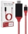 Кабель-переходник аудио-видео Premier L9G USB Type-C (m)/HDMI (m) 2м. красный (A2604RED) - купить недорого с доставкой в интернет-магазине