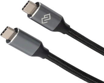 Кабель Digma D-TYPE-C-USB3.2-100W-4K-2M USB Type-C (m)-USB Type-C (m) 2м черный - купить недорого с доставкой в интернет-магазине