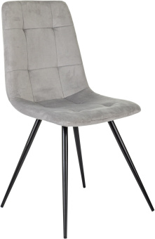 Стул для дома Бюрократ CH-K1_4 комплект 4шт св.серый Holland 09 металл черный на ножках (CH-K1_1/HL09_4) - купить недорого с доставкой в интернет-магазине