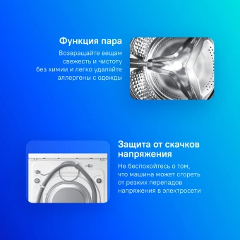 Стиральная машина Samsung WW60AG4S00CELP класс: A загр.фронтальная макс.:6кг белый инвертер - купить недорого с доставкой в интернет-магазине