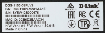Коммутатор D-Link DGS-1100-08PLV2/A1A (L2) 8x1Гбит/с 4PoE+ 80W настраиваемый - купить недорого с доставкой в интернет-магазине