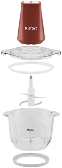 Измельчитель электрический Kitfort КТ-3534 2л. 500Вт красный - купить недорого с доставкой в интернет-магазине