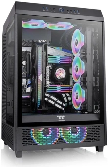 Корпус Thermaltake The Tower 500 черный без БП ATX 11x120mm 5x140mm 4xUSB3.0 audio bott PSU - купить недорого с доставкой в интернет-магазине