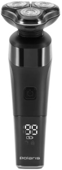 Бритва роторная Polaris PMR 0308RC реж.эл.:3 питан.:элек.сеть/аккум. черный - купить недорого с доставкой в интернет-магазине