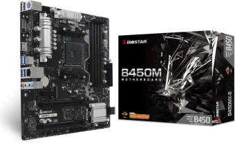 Материнская плата Biostar B450MX-S Soc-AM4 AMD B450 2xDDR4 mATX AC`97 8ch(7.1) GbLAN RAID+HDMI - купить недорого с доставкой в интернет-магазине