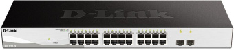 Коммутатор D-Link DGS-1210-26/F (L2) 24x1Гбит/с 2SFP управляемый - купить недорого с доставкой в интернет-магазине