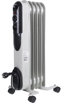 Радиатор масляный Ресанта ОМПТ- 5Н 1000Вт белый - купить недорого с доставкой в интернет-магазине