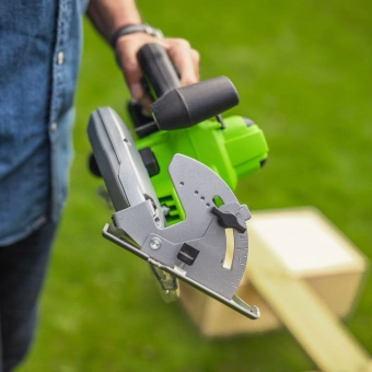 Циркулярная пила (дисковая) Greenworks GD24CS (ручная) D диска.:185мм (1500907CUB) - купить недорого с доставкой в интернет-магазине
