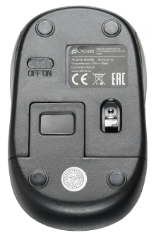 Мышь Оклик 665MW черный/синий оптическая 1600dpi беспров. USB для ноутбука 3but (1025132) - купить недорого с доставкой в интернет-магазине