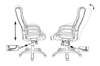 Кресло игровое Zombie 9 черный/серый ткань/эко.кожа крестов. пластик - купить недорого с доставкой в интернет-магазине