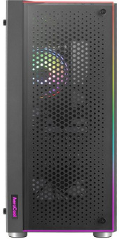 Корпус Aerocool Skribble черный без БП ATX 3x120mm 4x140mm 2xUSB3.0 audio bott PSU - купить недорого с доставкой в интернет-магазине