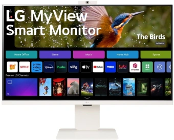 Монитор LG 31.5" MyView 32SR85U-W белый IPS LED 16:9 HDMI M/M Cam матовая HAS 400cd 178гр/178гр 3840x2160 60Hz 4K USB 7.7кг - купить недорого с доставкой в интернет-магазине