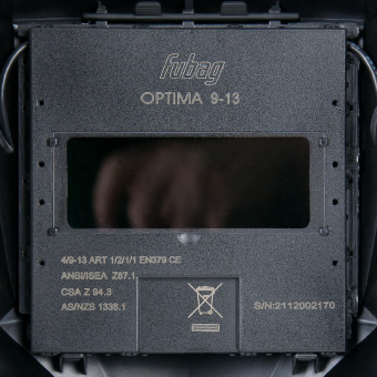 Маска сварщика Fubag IR 9-13R S филь.:хамел. см.экр.95x36мм красный (38073) - купить недорого с доставкой в интернет-магазине