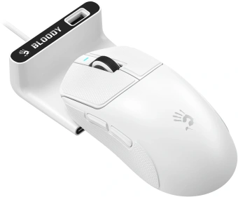 Мышь A4Tech Bloody R77 Ultra Dock белый оптическая 20000dpi беспров. USB 5but - купить недорого с доставкой в интернет-магазине