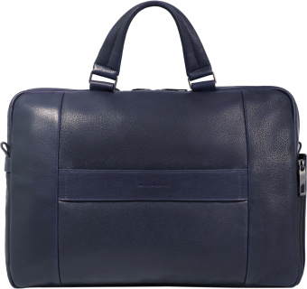 Деловая сумка Piquadro Carl CA6025S129/BLU с отделением для ноутбука темно-синий натур.кожа - купить недорого с доставкой в интернет-магазине