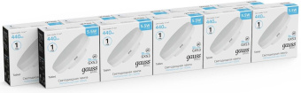 Лампа светодиодная Gauss Basic 10849262 5.5Вт цок.:GX53 таблетка 180B св.свеч.бел.нейт. (упак.:10шт) - купить недорого с доставкой в интернет-магазине