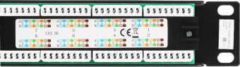 Патч-панель ITK PP24-1UC5EU-K05-G 19" 1U 24xRJ45 кат.5E UTP - купить недорого с доставкой в интернет-магазине