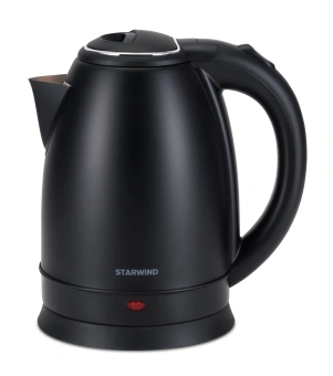Чайник электрический Starwind SKS2051 1.8л. 1800Вт черный корпус: металл/пластик - купить недорого с доставкой в интернет-магазине