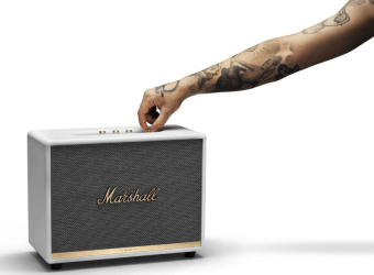 Колонка порт. Marshall Woburn II белый/золотистый 130W 2.1 BT/3.5Jack 10м - купить недорого с доставкой в интернет-магазине