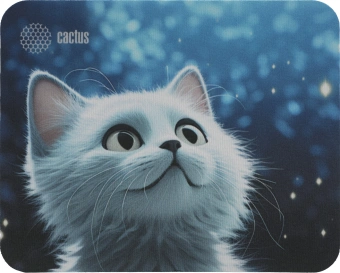 Коврик для мыши Cactus White Cat 220x180x2мм (CS-MPC-P06XS) - купить недорого с доставкой в интернет-магазине