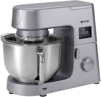 Миксер планетарный Vitek VT-PM0550 2000Вт серебристый - купить недорого с доставкой в интернет-магазине