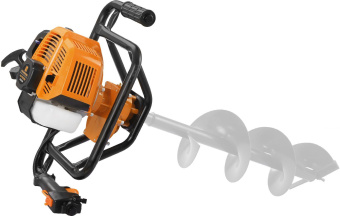Мотобур Carver AG-152/000 бытовой 2-х такт. 1400Вт 1.9л.с. 52см3 277об/мин (01.003.00022) - купить недорого с доставкой в интернет-магазине