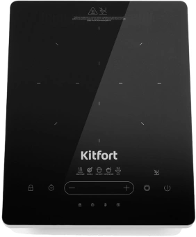 Плита Инфракрасная Kitfort КТ-153 черный/серебристый стеклокерамика (настольная) - купить недорого с доставкой в интернет-магазине
