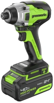 Винтоверт Greenworks GD24ID3 аккум. патрон:шестигр.1/4" (3802807CUB) - купить недорого с доставкой в интернет-магазине