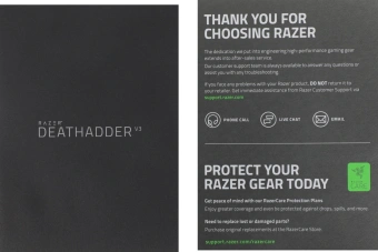 Мышь Razer DeathAdder V3 черный оптическая 30000dpi USB 6but (RZ01-04640100-R3M1) - купить недорого с доставкой в интернет-магазине