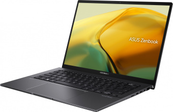 Ноутбук Asus Zenbook 14 UM3402YA-KP688 Ryzen 5 7530U 16Gb SSD512Gb AMD Radeon 14" IPS WQXGA (2560x1600) noOS black WiFi BT Cam Bag (90NB0W95-M016J0) - купить недорого с доставкой в интернет-магазине