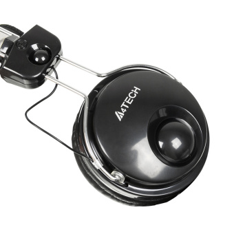 Наушники с микрофоном A4Tech HS-7P черный 2.5м накладные оголовье - купить недорого с доставкой в интернет-магазине