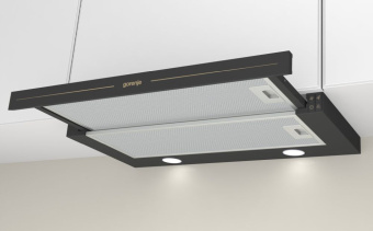 Вытяжка встраиваемая Gorenje BHP62CLB антрацит управление: кнопочное (1 мотор) - купить недорого с доставкой в интернет-магазине