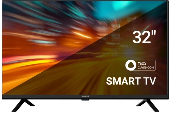 Телевизор LED SunWind 32" SUN-LED32XS300 Яндекс.ТВ черный HD 60Hz DVB-T DVB-T2 DVB-C DVB-S DVB-S2 USB Smart TV - купить недорого с доставкой в интернет-магазине