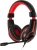 Наушники с микрофоном Оклик HS-L200 черный/красный 2.2м накладные оголовье (359484) - купить недорого с доставкой в интернет-магазине