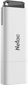 Флеш Диск Netac 32GB U185 NT03U185N-032G-32WH USB3.0 белый - купить недорого с доставкой в интернет-магазине