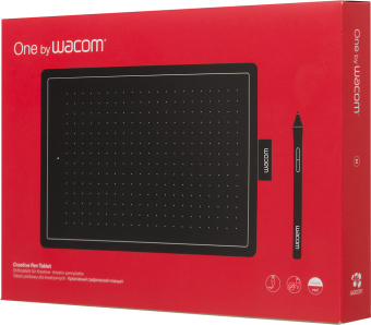 Графический планшет Wacom One by USB черный/красный - купить недорого с доставкой в интернет-магазине