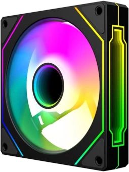 Вентилятор для корпуса Bloody CF-12 LCD ARGB 120х120x25 черный 4-pin 32дБ (упак.:1шт) (CF-12-ARGB120-BK) Ret - купить недорого с доставкой в интернет-магазине