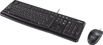 Клавиатура + мышь Logitech MK120 клав:черный мышь:черный/серый USB (920-002589) - купить недорого с доставкой в интернет-магазине
